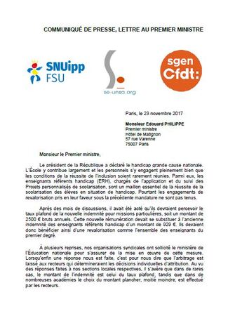 courrier Premier ministre