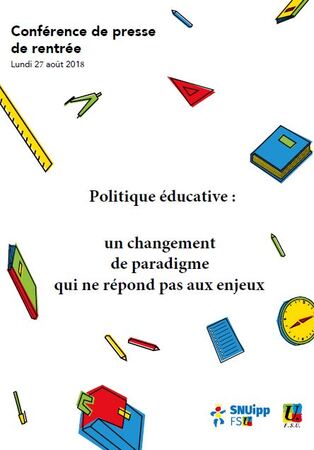 dossier de presse de rentrée 2018
