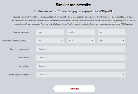 Simulateur retraite