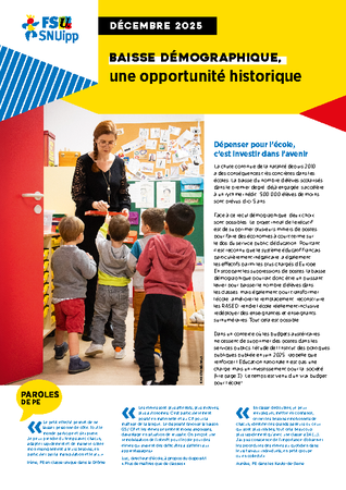 Baisse démographique, une opportunité historique Baisse démographique, une opportunité historique